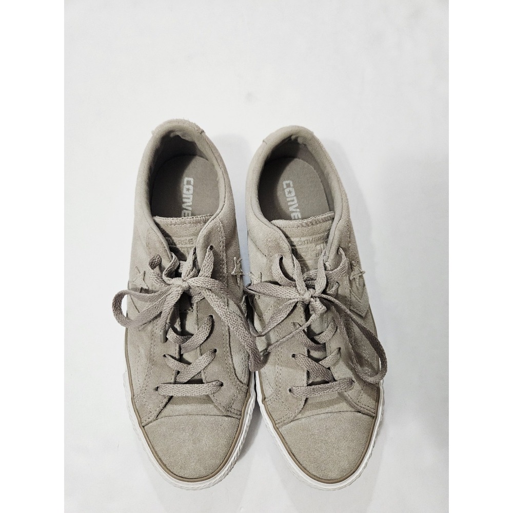 Converse Star Player Oxford Low Suede Shoes Grey Sneakers Womens Size 8 - Picture 4 of 10